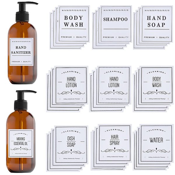 PandaHall CRASPIRE 3 Bags 3 Styles PVC Adhesive Bathroom Sorting Storage Stickers, Waterproof Soap Labels for Bathroom Can/Bottles..., White
PandaHall CRASPIRE 3 Bags 3 Styles PVC Adhesive Bathroom Sorting Storage Stickers, Waterproof Soap Labels for Bathroom Can/Bottles..., White