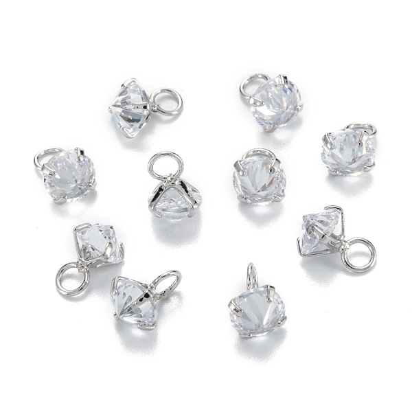 PandaHall Brass Clear Cubic Zirconia Charms, Long-Lasting Plated, Diamond, Platinum, 7.5x5.5x5.5mm, Hole: 2mm Brass+Cubic Zirconia Diamond...
PandaHall Brass Clear Cubic Zirconia Charms, Long-Lasting Plated, Diamond, Platinum, 7.5x5.5x5.5mm, Hole: 2mm Brass+Cubic Zirconia Diamond...