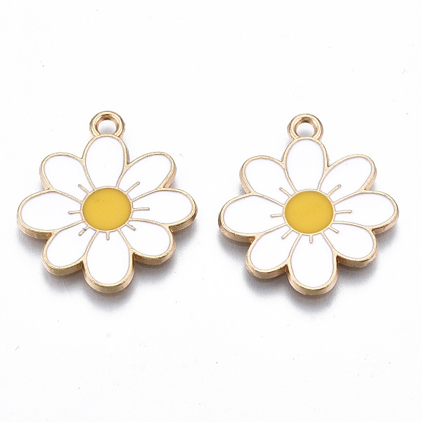 PandaHall Eco-Friendly Alloy Enamel Pendants, Cadmium Free & Lead Free & Nickel Free, Flower, Light Gold, White, 23x20.5x1.2mm, Hole: 2mm...
PandaHall Eco-Friendly Alloy Enamel Pendants, Cadmium Free & Lead Free & Nickel Free, Flower, Light Gold, White, 23x20.5x1.2mm, Hole: 2mm...