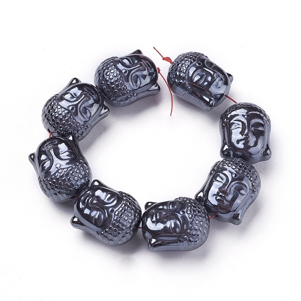 PandaHall Non-magnetic Synthetic Hematite Beads Strands, Buddha Head, 25~25.5x20x19~19.5mm, Hole: 1.6mm, about 8pcs/strand, 7.9 inch(20.2cm)...
PandaHall Non-magnetic Synthetic Hematite Beads Strands, Buddha Head, 25~25.5x20x19~19.5mm, Hole: 1.6mm, about 8pcs/strand, 7.9 inch(20.2cm)...