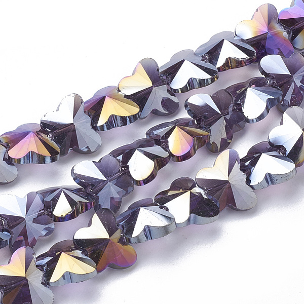 PandaHall Electroplate Glass Beads, AB Color Plated, Faceted, Butterfly, Indigo, 12x14.5x7.5mm, Hole: 1mm Glass Butterfly Purple
PandaHall Electroplate Glass Beads, AB Color Plated, Faceted, Butterfly, Indigo, 12x14.5x7.5mm, Hole: 1mm Glass Butterfly Purple