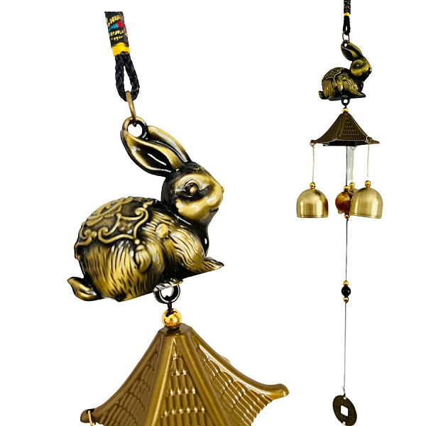 PandaHall Alloy Wind Chimes Hanging Ornaments with Bell, Rabbit, 460~490mm Alloy Rabbit
PandaHall Alloy Wind Chimes Hanging Ornaments with Bell, Rabbit, 460~490mm Alloy Rabbit