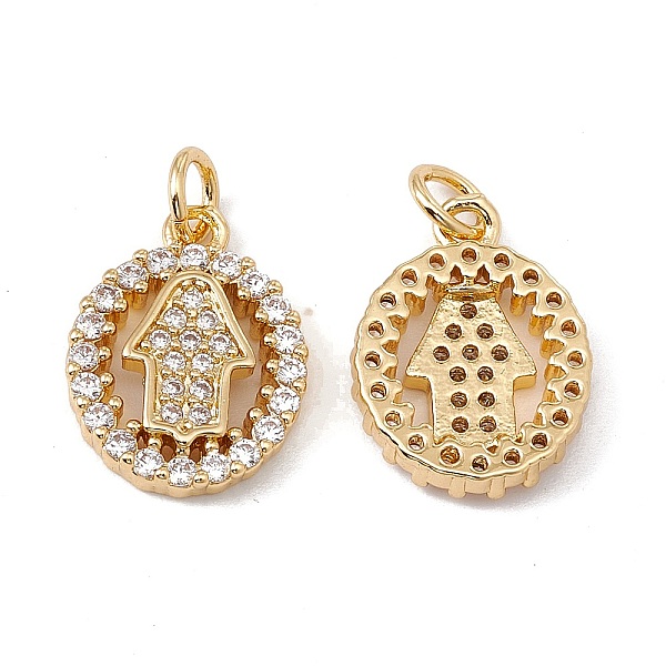 PandaHall Brass Micro Pave Clear Cubic Zirconia Pendants, with Jump Ring, Cadmium Free & Nickel Free & Lead Free, Rack Plating, Oval with...
PandaHall Brass Micro Pave Clear Cubic Zirconia Pendants, with Jump Ring, Cadmium Free & Nickel Free & Lead Free, Rack Plating, Oval with...