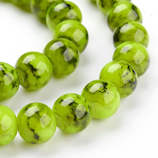 PandaHall Spray Painted Glass Bead Strands, Round, Green Yellow, 8mm, Hole: 1.3~1.6mm, about 100pcs/strand, 31.4 inch Glass Round Green
PandaHall Spray Painted Glass Bead Strands, Round, Green Yellow, 8mm, Hole: 1.3~1.6mm, about 100pcs/strand, 31.4 inch Glass Round Green