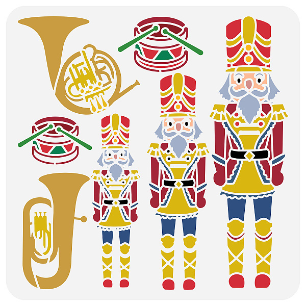 PandaHall FINGERINSPIRE Nutcracker Painting Stencil 11.8x11.8inch Reusable Musical Instruments Stencil Rounded Horn Tuba Drums Drawing...
PandaHall FINGERINSPIRE Nutcracker Painting Stencil 11.8x11.8inch Reusable Musical Instruments Stencil Rounded Horn Tuba Drums Drawing...