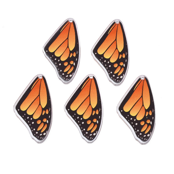 PandaHall Printed Translucent Acrylic Pendants, Butterfly, Orange, 35x19x2mm, Hole: 1.5mm Acrylic Butterfly Orange
PandaHall Printed Translucent Acrylic Pendants, Butterfly, Orange, 35x19x2mm, Hole: 1.5mm Acrylic Butterfly Orange