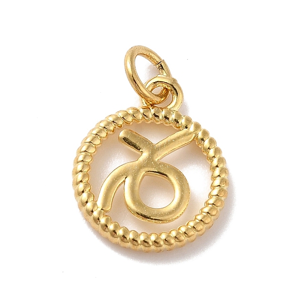 PandaHall Brass Charms, Cadmium Free & Lead Free, Real 18K Gold Plated, Ring with Twelve Constellations, Capricorn, 14.5x12x2mm, Hole: 3.4mm...
PandaHall Brass Charms, Cadmium Free & Lead Free, Real 18K Gold Plated, Ring with Twelve Constellations, Capricorn, 14.5x12x2mm, Hole: 3.4mm...