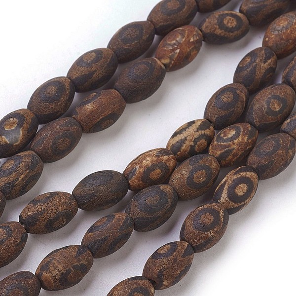 PandaHall Tibetan Style dZi Beads, Natural Agate Bead Strands, Matte Style, Barrel, Dyed & Heated, Coconut Brown, 12x8mm, Hole: 1mm, about...
PandaHall Tibetan Style dZi Beads, Natural Agate Bead Strands, Matte Style, Barrel, Dyed & Heated, Coconut Brown, 12x8mm, Hole: 1mm, about...