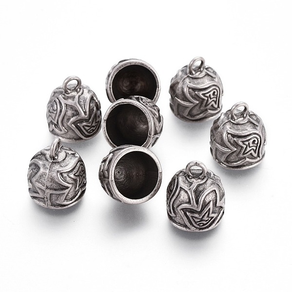 PandaHall Tibetan Style Alloy Cord Ends, End Caps, Lead Free & Nickel Free & Cadmium Free, Thailand Sterling Silver Plated, 18x15mm, Hole...
PandaHall Tibetan Style Alloy Cord Ends, End Caps, Lead Free & Nickel Free & Cadmium Free, Thailand Sterling Silver Plated, 18x15mm, Hole...