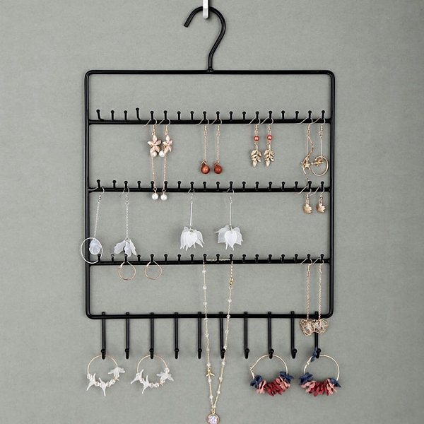 PandaHall Iron Jewelry Display Hanging Stand, Black, 41x30cm Iron Rectangle Black
PandaHall Iron Jewelry Display Hanging Stand, Black, 41x30cm Iron Rectangle Black