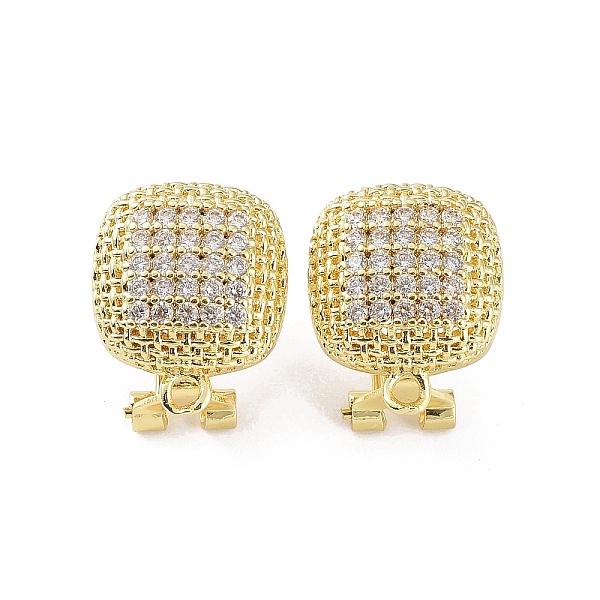 PandaHall Square Brass Micro Pave Cubic Zirconia Stud Earrings Finding, with Horizontal Loops, Cadmium Free & Lead Free, Real 18K Gold..., Clear
PandaHall Square Brass Micro Pave Cubic Zirconia Stud Earrings Finding, with Horizontal Loops, Cadmium Free & Lead Free, Real 18K Gold..., Clear