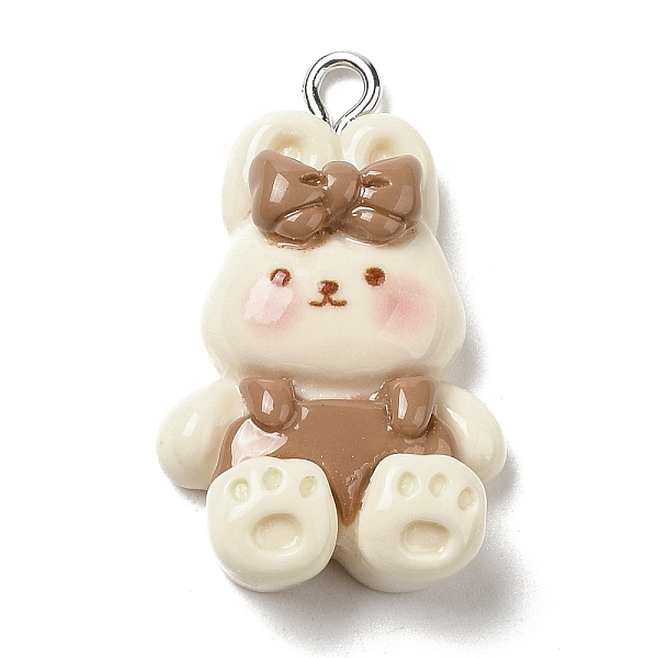 PandaHall Opaque Resin Pendants, with Platinum Plated Iron Loops, Rabbit, 29x18x7mm, Hole: 2.5mm Iron+Resin Rabbit Gold
PandaHall Opaque Resin Pendants, with Platinum Plated Iron Loops, Rabbit, 29x18x7mm, Hole: 2.5mm Iron+Resin Rabbit Gold