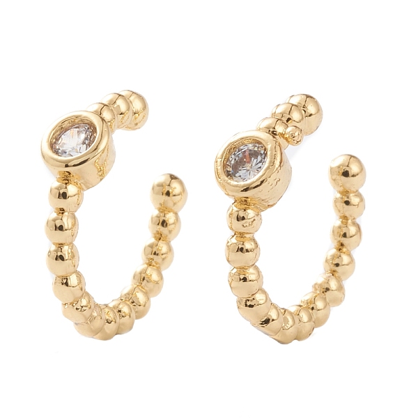 PandaHall Brass Micro Pave Cubic Zirconia Cuff Earrings, Long-Lasting Plated, Real 18K Gold Plated, Clear, 12x11.5x2~3mm Brass Clear
PandaHall Brass Micro Pave Cubic Zirconia Cuff Earrings, Long-Lasting Plated, Real 18K Gold Plated, Clear, 12x11.5x2~3mm Brass Clear