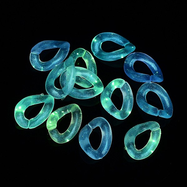 PandaHall Luminous Rainbow Iridescent Plating Acrylic Linking Rings, Glow in the Dark Glitter Quick Link Connector, Twisted Oval, for Curb..., Multicolor
PandaHall Luminous Rainbow Iridescent Plating Acrylic Linking Rings, Glow in the Dark Glitter Quick Link Connector, Twisted Oval, for Curb..., Multicolor
