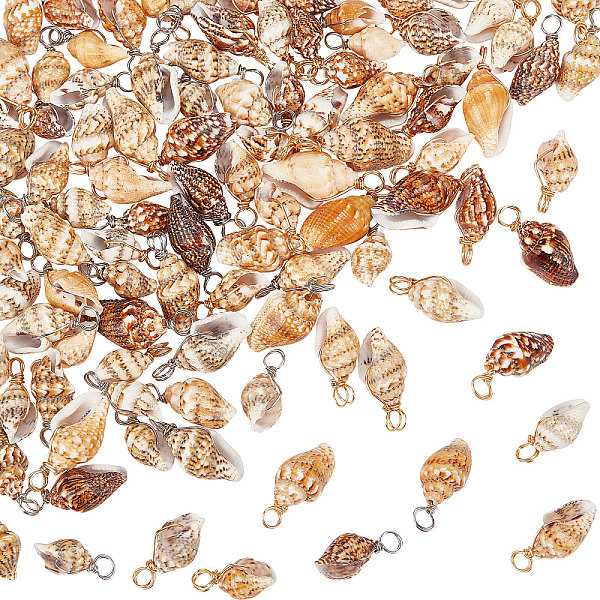 PandaHall 100Pcs 2 Colors Natural Shell Pendants, Shell Charm, with Copper Wire, Mixed Color, 18~23x7~10x6~7.5mm, Hole: 3.7mm, 50pcs/color...
PandaHall 100Pcs 2 Colors Natural Shell Pendants, Shell Charm, with Copper Wire, Mixed Color, 18~23x7~10x6~7.5mm, Hole: 3.7mm, 50pcs/color...