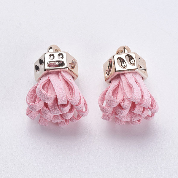 PandaHall Faux Suede Cord Tassel Pendant Decorations, with CCB Plastic Cord Ends, Rose Gold, Pink, 24x13x11mm, Hole: 3mm Faux Suede Pink
PandaHall Faux Suede Cord Tassel Pendant Decorations, with CCB Plastic Cord Ends, Rose Gold, Pink, 24x13x11mm, Hole: 3mm Faux Suede Pink