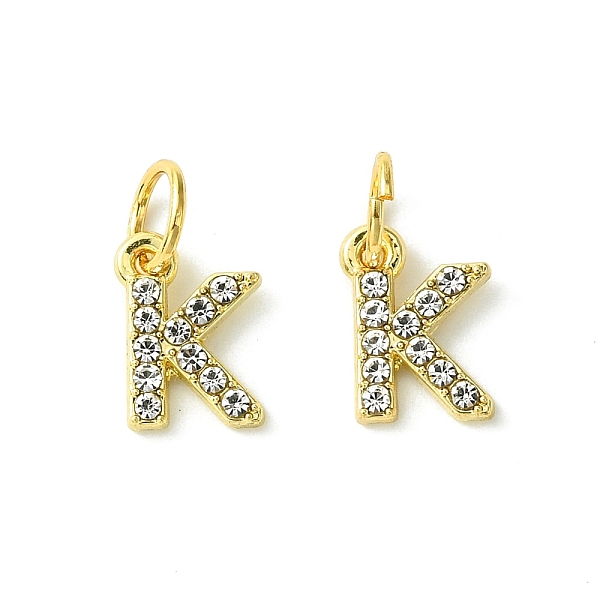 PandaHall Rack Plating Alloy Rhinestone Pendants, Cadmium Free & Lead Free, Letter K, 11x8x2mm, Hole: 5mm Alloy+Rhinestone Letter K Clear
PandaHall Rack Plating Alloy Rhinestone Pendants, Cadmium Free & Lead Free, Letter K, 11x8x2mm, Hole: 5mm Alloy+Rhinestone Letter K Clear