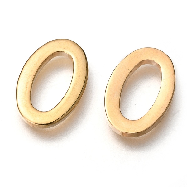 PandaHall 304 Stainless Steel Linking Rings, Oval, Real 18k Gold Plated, 15x10x1.5mm 304 Stainless Steel Oval
PandaHall 304 Stainless Steel Linking Rings, Oval, Real 18k Gold Plated, 15x10x1.5mm 304 Stainless Steel Oval