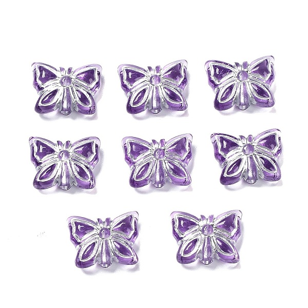 PandaHall Plating Transparent Acrylic Beads, Metal Enlaced, Butterfly, Dark Violet, 11x14.5x5mm, Hole: 1.8mm, about 740pcs/500g Acrylic...
PandaHall Plating Transparent Acrylic Beads, Metal Enlaced, Butterfly, Dark Violet, 11x14.5x5mm, Hole: 1.8mm, about 740pcs/500g Acrylic...