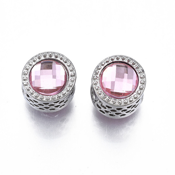 PandaHall Rack Plating Alloy European Beads, with Resin, Large Hole Beads, Cadmium Free & Lead Free, Column, Platinum, Pink, 12x11.5mm, Hole...
PandaHall Rack Plating Alloy European Beads, with Resin, Large Hole Beads, Cadmium Free & Lead Free, Column, Platinum, Pink, 12x11.5mm, Hole...