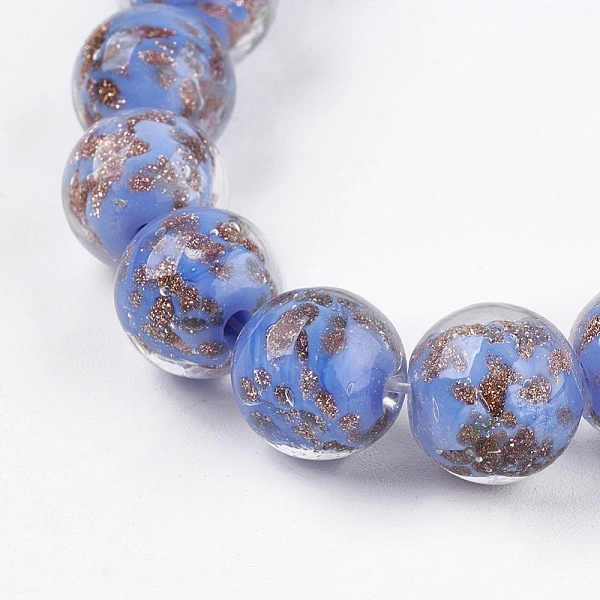 PandaHall Handmade Gold Sand Lampwork Beads, Round, Cornflower Blue, 11~12mm, Hole: 1~2mm Lampwork Round Blue
PandaHall Handmade Gold Sand Lampwork Beads, Round, Cornflower Blue, 11~12mm, Hole: 1~2mm Lampwork Round Blue