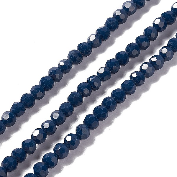 PandaHall Faceted Glass Beads Strands, Round, Prussian Blue, 6x5.5mm, Hole: 1.2mm, about 95pcs/strand, 22.24''(56.5cm) Glass Round
PandaHall Faceted Glass Beads Strands, Round, Prussian Blue, 6x5.5mm, Hole: 1.2mm, about 95pcs/strand, 22.24''(56.5cm) Glass Round