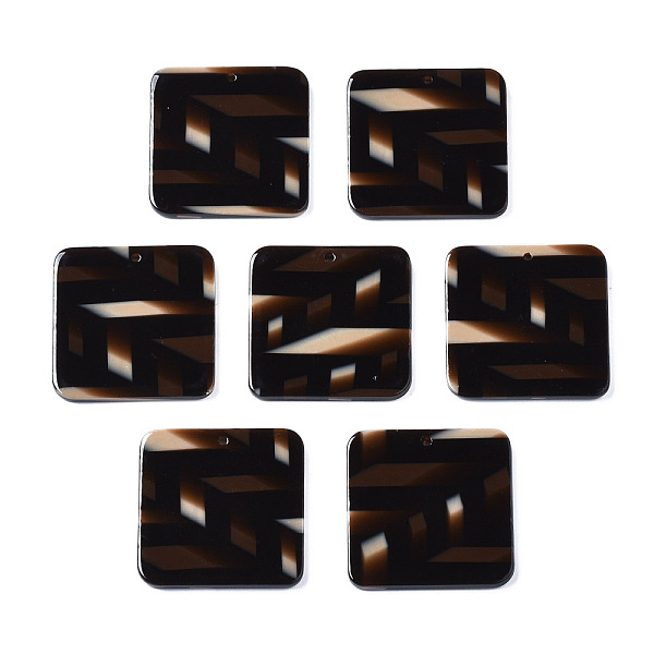 PandaHall Cellulose Acetate(Resin) Pendants, Square with Tartan Pattern, Coconut Brown, 30x30x3mm, Hole: 1.4mm Resin Square
PandaHall Cellulose Acetate(Resin) Pendants, Square with Tartan Pattern, Coconut Brown, 30x30x3mm, Hole: 1.4mm Resin Square