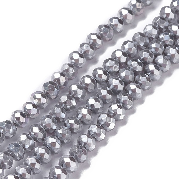 PandaHall Opaque Glass Beads Strands, Faceted, Rondelle, Slate Gray, 8x6mm, Hole: 1mm, about 98pcs/strand, 24.02''(61cm) Glass Rondelle
PandaHall Opaque Glass Beads Strands, Faceted, Rondelle, Slate Gray, 8x6mm, Hole: 1mm, about 98pcs/strand, 24.02''(61cm) Glass Rondelle