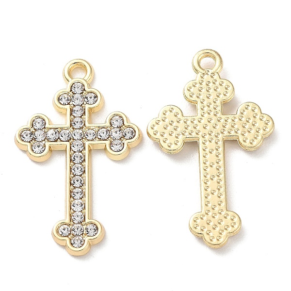 PandaHall Alloy Pendants, with Rhinestone, Golden, Cadmium Free & Nickel Free & Lead Free, Corss Charms, Crystal, 27x16.5x2mm, Hole: 1.6mm..., Clear
PandaHall Alloy Pendants, with Rhinestone, Golden, Cadmium Free & Nickel Free & Lead Free, Corss Charms, Crystal, 27x16.5x2mm, Hole: 1.6mm..., Clear