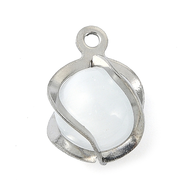 PandaHall 304 Stainless Steel Cat Eye Pendants, Stainless Steel Color, 13.5x10x10mm, Hole: 1.2mm Stainless Steel+Cat Eye
PandaHall 304 Stainless Steel Cat Eye Pendants, Stainless Steel Color, 13.5x10x10mm, Hole: 1.2mm Stainless Steel+Cat Eye