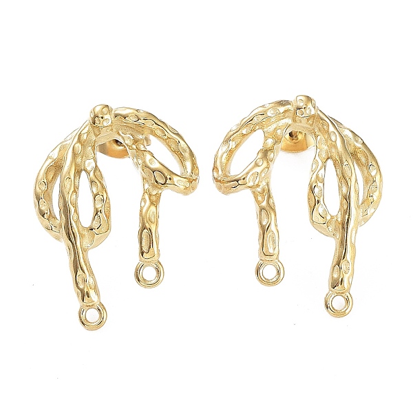 PandaHall 304 Stainless Steel Stud Earring Finding, Bowknot, with Horizontal Loop, Real 18K Gold Plated, 24x18.5mm, Hole: 1.4mm 304...
PandaHall 304 Stainless Steel Stud Earring Finding, Bowknot, with Horizontal Loop, Real 18K Gold Plated, 24x18.5mm, Hole: 1.4mm 304...