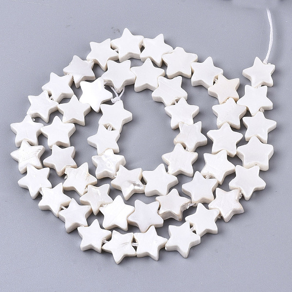 PandaHall Natural Freshwater Shell Beads Strands, Star, Linen, 8x9x3mm, Hole: 0.7mm, about 47~49pcs/strand, 13.19 inch~14.33 inch..., Brown
PandaHall Natural Freshwater Shell Beads Strands, Star, Linen, 8x9x3mm, Hole: 0.7mm, about 47~49pcs/strand, 13.19 inch~14.33 inch..., Brown