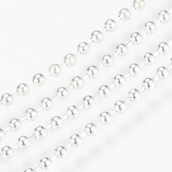 PandaHall Iron Ball Chains, Beads Chain, Soldered, with Spool, Nickel Free, Silver Color Plated, Bead about 2.4mm in diameter, about 328.08...
PandaHall Iron Ball Chains, Beads Chain, Soldered, with Spool, Nickel Free, Silver Color Plated, Bead about 2.4mm in diameter, about 328.08...