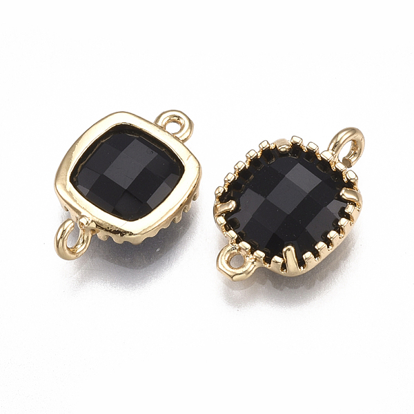 PandaHall Glass Links connectors, with Brass Findings, Faceted, Square, Golden, Black, 14.5x9.5x3.5mm, Hole: 0.8~1.2mm Glass Square Black
PandaHall Glass Links connectors, with Brass Findings, Faceted, Square, Golden, Black, 14.5x9.5x3.5mm, Hole: 0.8~1.2mm Glass Square Black