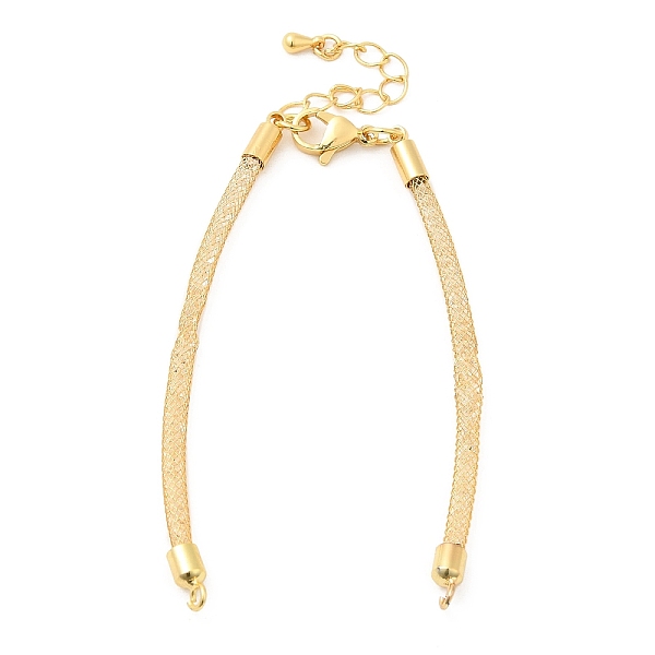 PandaHall Brass Mesh Chain Link Bracelet Making, with Rhinestone & Lobster Claw Clasp, Fits for Connector Charms, Gold, 4-5/8~6-5/8 inch...
PandaHall Brass Mesh Chain Link Bracelet Making, with Rhinestone & Lobster Claw Clasp, Fits for Connector Charms, Gold, 4-5/8~6-5/8 inch...