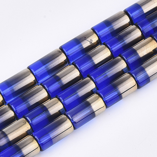 PandaHall Half Electroplate Glass Beads Strands, Column, Blue, 19.5~20x10mm, Hole: 1.4mm, about 15~17pcs/strand, 13.39 inch(34cm) Glass...
PandaHall Half Electroplate Glass Beads Strands, Column, Blue, 19.5~20x10mm, Hole: 1.4mm, about 15~17pcs/strand, 13.39 inch(34cm) Glass...