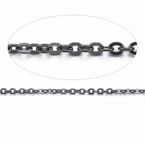 PandaHall 304 Stainless Steel Cable Chains, Soldered, with Spool, Flat Oval, Electrophoresis Black, 1.5x1.3x0.3mm, about 32.8 Feet(10m)/roll...
PandaHall 304 Stainless Steel Cable Chains, Soldered, with Spool, Flat Oval, Electrophoresis Black, 1.5x1.3x0.3mm, about 32.8 Feet(10m)/roll...