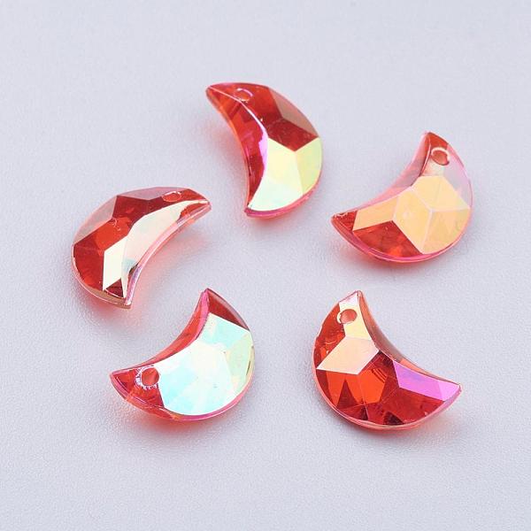 PandaHall Transparent Acrylic Charms, AB Color Plated, Moon, Faceted, Red, 11x7x4mm, Hole: 0.5mm Acrylic Moon Red
PandaHall Transparent Acrylic Charms, AB Color Plated, Moon, Faceted, Red, 11x7x4mm, Hole: 0.5mm Acrylic Moon Red