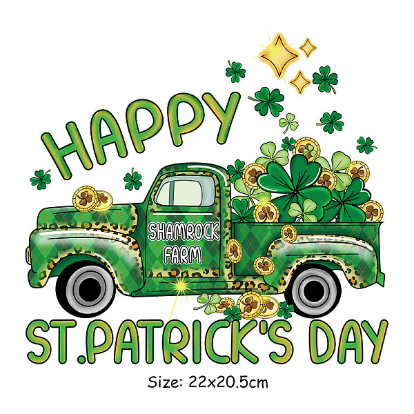 PandaHall Saint Patrick's Day Theme PET Sublimation Stickers, Heat Transfer Film, Iron on Vinyls, for Clothes Decoration, Car, 205x220mm PET...
PandaHall Saint Patrick's Day Theme PET Sublimation Stickers, Heat Transfer Film, Iron on Vinyls, for Clothes Decoration, Car, 205x220mm PET...