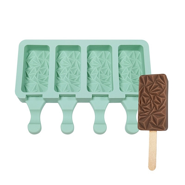 PandaHall Food Grade DIY Rectangle Ice-cream Silicone Molds, Ice Pop Molds, for Making Ice Cream, 4 Cavities, Aquamarine, 129x180x23mm..., Green
PandaHall Food Grade DIY Rectangle Ice-cream Silicone Molds, Ice Pop Molds, for Making Ice Cream, 4 Cavities, Aquamarine, 129x180x23mm..., Green
