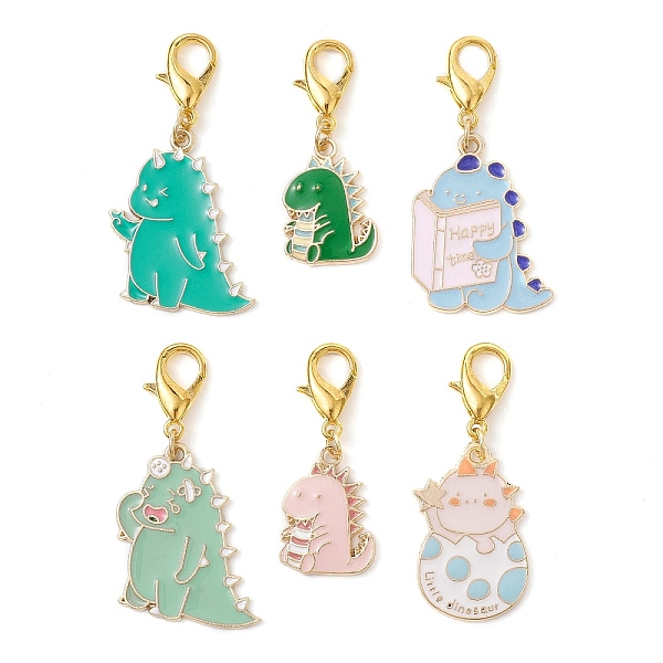 PandaHall Alloy Enamel Pendants Decorations, with Zinc Alloy Lobster Claw Clasps, Dinosaur, Mixed Color, 38.5~47mm Alloy+Enamel Dinosaur..., Multicolor
PandaHall Alloy Enamel Pendants Decorations, with Zinc Alloy Lobster Claw Clasps, Dinosaur, Mixed Color, 38.5~47mm Alloy+Enamel Dinosaur..., Multicolor