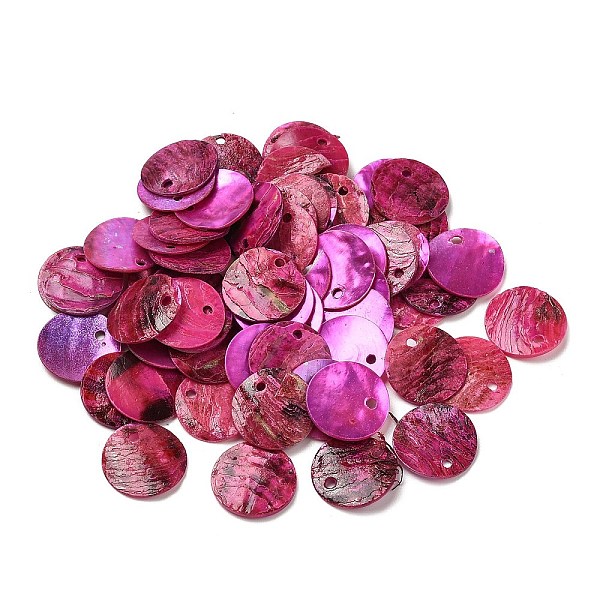 PandaHall Spray Painted Natural Akoya Shell Charms, Mother of Shell, Flat Round Charms, Fuchsia, 13x1.5mm, Hole: 1mm Shell Flat Round Pink
PandaHall Spray Painted Natural Akoya Shell Charms, Mother of Shell, Flat Round Charms, Fuchsia, 13x1.5mm, Hole: 1mm Shell Flat Round Pink