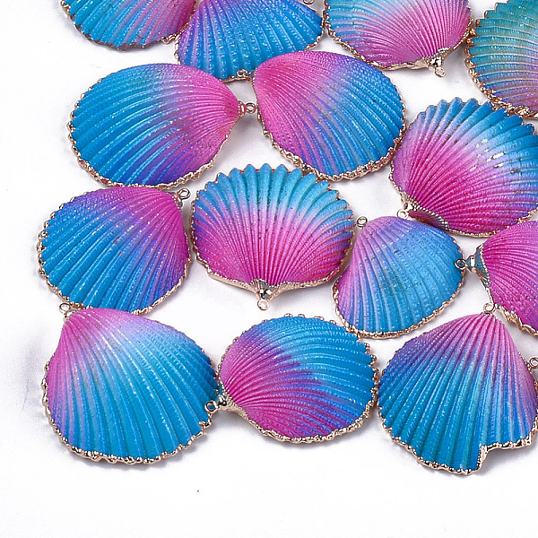 PandaHall Spray Paint & Electroplate Sea Shell Pendants, with Brass Findings, Golden, Dodger Blue, 35~50x31~41x12~17mm, Hole: 1.5mm Other...
PandaHall Spray Paint & Electroplate Sea Shell Pendants, with Brass Findings, Golden, Dodger Blue, 35~50x31~41x12~17mm, Hole: 1.5mm Other...