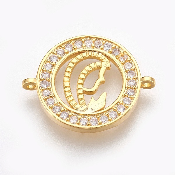 PandaHall Brass Micro Pave Cubic Zirconia Links, Long-Lasting Plated, Flat Round with Virgin Mary, Lead Free & Nickel Free & Cadmium Free..., Clear
PandaHall Brass Micro Pave Cubic Zirconia Links, Long-Lasting Plated, Flat Round with Virgin Mary, Lead Free & Nickel Free & Cadmium Free..., Clear