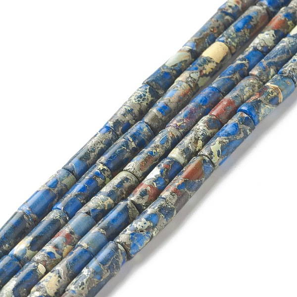 PandaHall Natural Imperial Jasper Beads Strands, Dyed, Column, Dodger Blue, 14x5mm, Hole: 1mm, about 29pcs/strand, 15~15.12 inch...
PandaHall Natural Imperial Jasper Beads Strands, Dyed, Column, Dodger Blue, 14x5mm, Hole: 1mm, about 29pcs/strand, 15~15.12 inch...