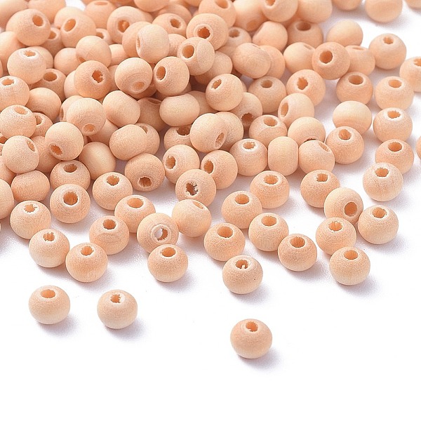 PandaHall Round Unfinished Wood Beads, Natural Wooden Loose Beads Spacer Beads, Lead Free, Moccasin, 4~5x3~4mm, Hole: 1.5~2.5mm, about..., Orange
PandaHall Round Unfinished Wood Beads, Natural Wooden Loose Beads Spacer Beads, Lead Free, Moccasin, 4~5x3~4mm, Hole: 1.5~2.5mm, about..., Orange