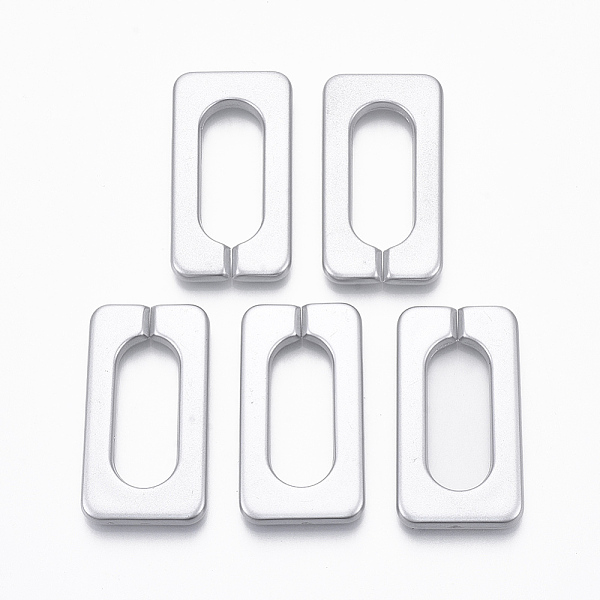 PandaHall Spray Painted CCB Plastic Linking Rings, Quick Link Connectors, For Jewelry Cross Chains Making, Rectangle, Silver, 43.5x24x4.5mm...
PandaHall Spray Painted CCB Plastic Linking Rings, Quick Link Connectors, For Jewelry Cross Chains Making, Rectangle, Silver, 43.5x24x4.5mm...