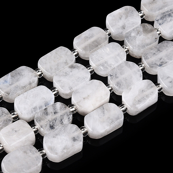 PandaHall Natural Rainbow Moonstone Beads Strands, with Seed Beads, Rectangle, 11~13x8~9.5x4.5~5mm, Hole: 0.9mm, Seed Beads: 3x3x2, hole...
PandaHall Natural Rainbow Moonstone Beads Strands, with Seed Beads, Rectangle, 11~13x8~9.5x4.5~5mm, Hole: 0.9mm, Seed Beads: 3x3x2, hole...