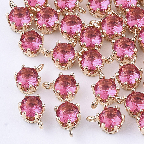 PandaHall Transparent Glass Charms, with Brass Findings, Faceted, Crown, Light Gold, Deep Pink, 8.5x6x5mm, Hole: 1mm Brass+Glass Crown Pink
PandaHall Transparent Glass Charms, with Brass Findings, Faceted, Crown, Light Gold, Deep Pink, 8.5x6x5mm, Hole: 1mm Brass+Glass Crown Pink