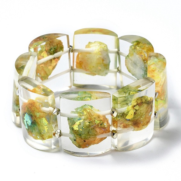 PandaHall Dyed Natural Dolomite & Synthetic Opal Stretch Bracelets, Epoxy Resin Domino Bracelets for Women, Yellow, Inner Diameter: 2-3/8...
PandaHall Dyed Natural Dolomite & Synthetic Opal Stretch Bracelets, Epoxy Resin Domino Bracelets for Women, Yellow, Inner Diameter: 2-3/8...